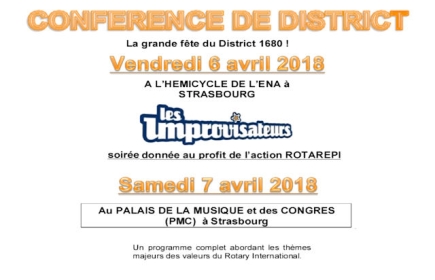 Annonce de la Conférence de District